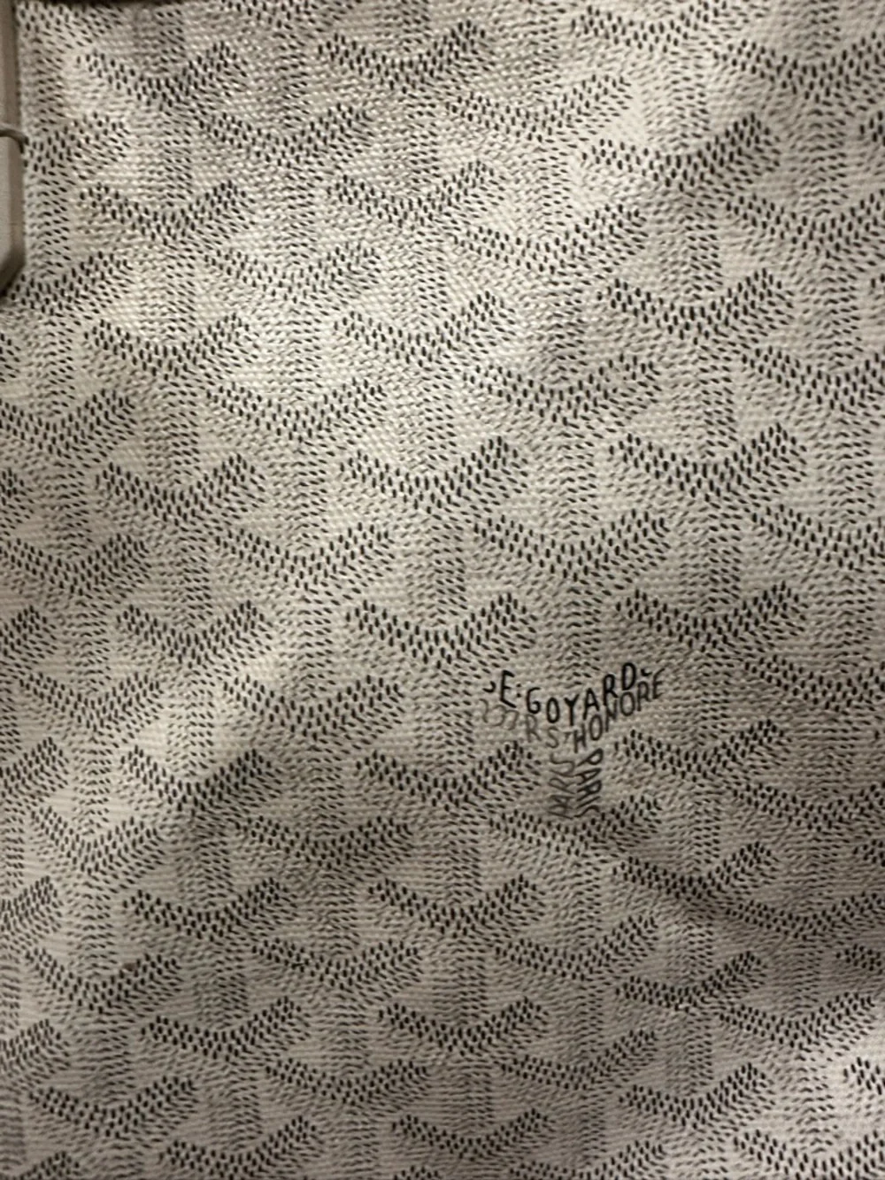 Goyard White Goyardine Coated Canvas St. Louis Tote - Picture 8 of 8